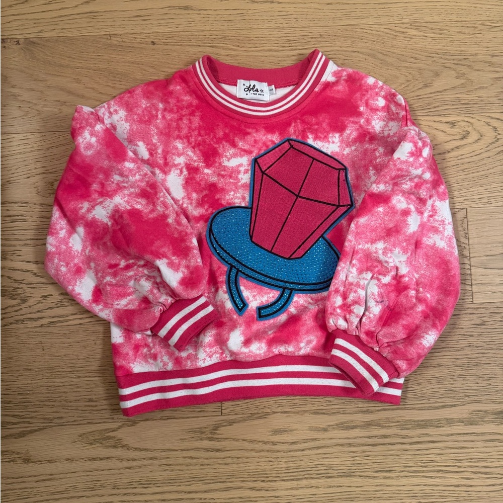 Lola and the Boys Girls Sweater Pink Size 4
